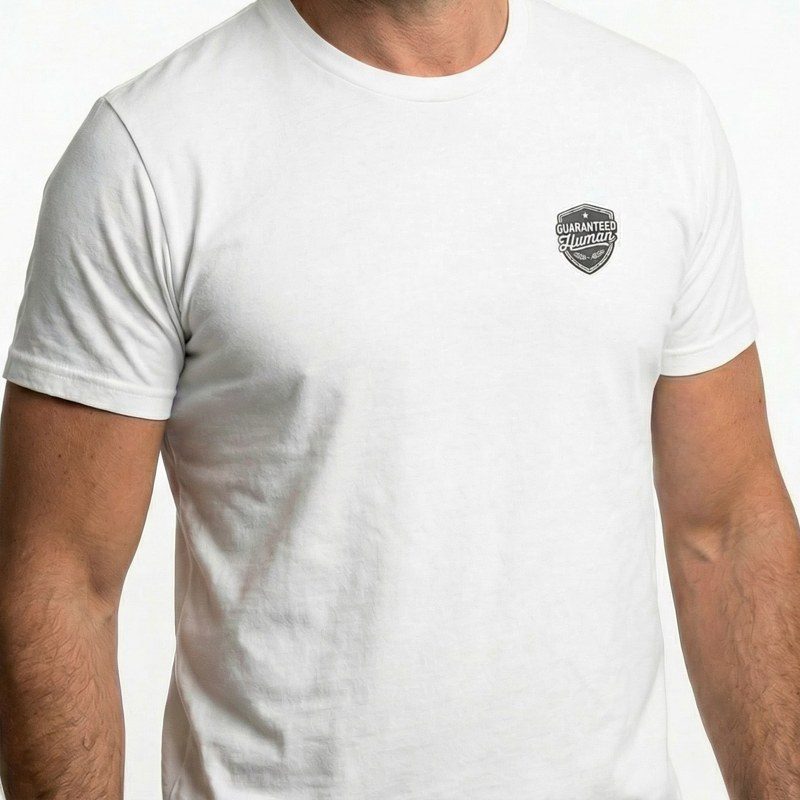 Guaranteed Human Men Crest Print T Shirt