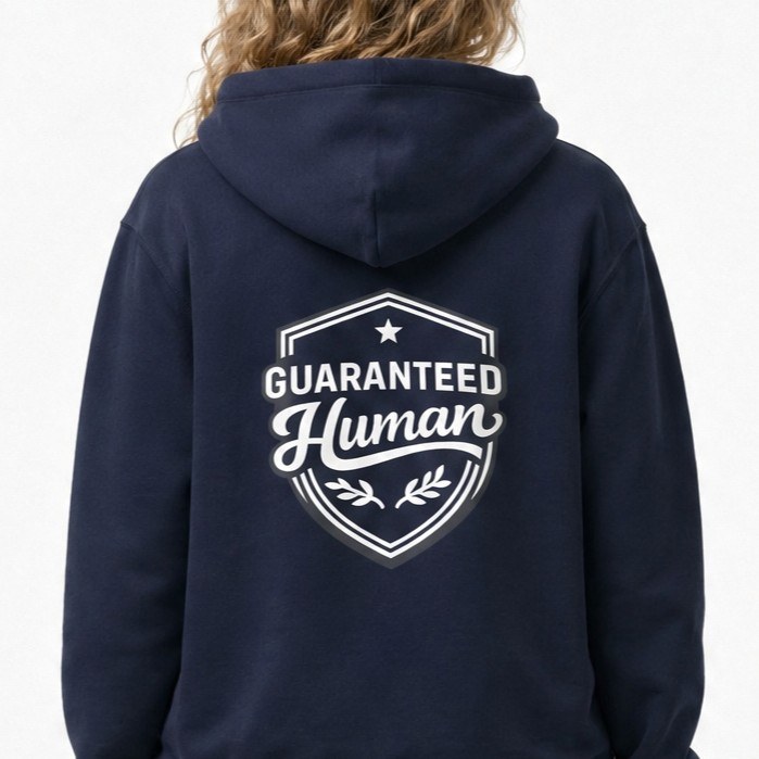 Guaranteed Human Women Crest Back Hoodie