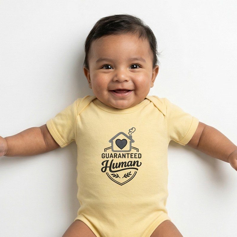 Where The Heart Is Emblem - Baby Bodysuit